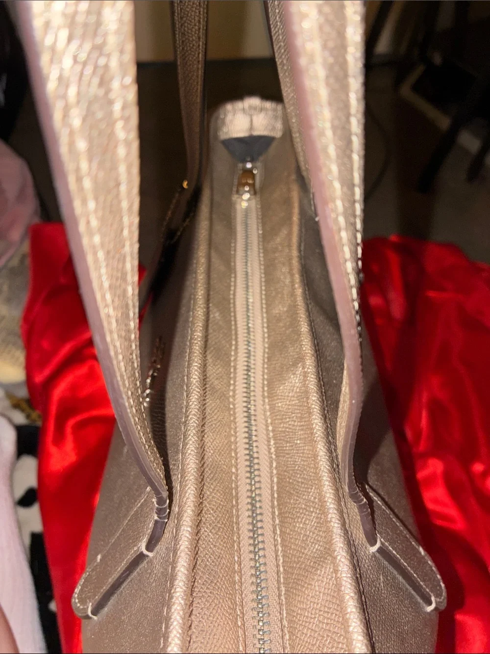 Coach Metallic Rose Gold Tote